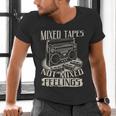 Mixed Tapes Not Feelings Nostalgia Retro Cassette Tape Men's V-Neck T-Shirt Mixed Tapes Not Feelings Nostalgia Retro Cassette Tape Men's V-Neck T-Shirt