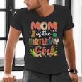 Mom And Dad Birthday Girl Matching Family Party Decorations Men's V-Neck T-Shirt