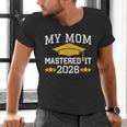 My Mom Mastered It Class Of 2026 Family Masters Graduation Men's V-Neck T-Shirt