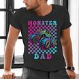 Monster Truck Dad Family Matching Shirt Truck Lovers Men's V-Neck T-Shirt Monster Truck Dad Family Matching Shirt Truck Lovers Men's V-Neck T-Shirt