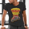 Monster Truck Dad Hot Red Graffiti Style Men's V-Neck T-Shirt Monster Truck Dad Hot Red Graffiti Style Men's V-Neck T-Shirt