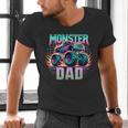 Monster Truck Dad Monster Truck Are My Jam Truck Lovers Men's V-Neck T-Shirt