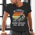 Motorcycle Dad Dirt Bike Shirt Motocross Riding Buddies Men's V-Neck T-Shirt