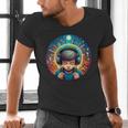 Music Enthusiast Under Starry Skies World Introvert Boy Men's V-Neck T-Shirt Music Enthusiast Under Starry Skies World Introvert Boy Men's V-Neck T-Shirt