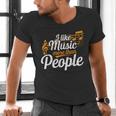I Like Music More Than People Fan Introvert Men's V-Neck T-Shirt I Like Music More Than People Fan Introvert Men's V-Neck T-Shirt
