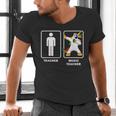 Music Teacher Dabbing Unicorn Graduation Shirt Men's V-Neck T-Shirt