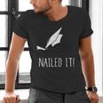 Nailed It Shirt Cute Graduation Grad Cap Men's V-Neck T-Shirt