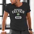 NBA Boston Celtics Dad Arched Team Logo Men's V-Neck T-Shirt