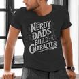 Nerdy Dads Build Character RPG Dice Father Humor Men's V-Neck T-Shirt Nerdy Dads Build Character RPG Dice Father Humor Men's V-Neck T-Shirt