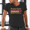Nerdy Dads Dice For Tabletop RPG New Father Men's V-Neck T-Shirt Nerdy Dads Dice For Tabletop RPG New Father Men's V-Neck T-Shirt