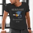 Neurologist Established 2018 Graduation Shirt Men's V-Neck T-Shirt