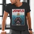 Newfoundland Dog Newfie Lab Jowls Burger Dog Mom Dad Men's V-Neck T-Shirt Newfoundland Dog Newfie Lab Jowls Burger Dog Mom Dad Men's V-Neck T-Shirt