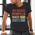 No People Only Cats Introvert Men's V-Neck T-Shirt