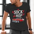 Nostalgia 1950s Sock Hop Dance Men's V-Neck T-Shirt Nostalgia 1950s Sock Hop Dance Men's V-Neck T-Shirt