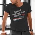 Nostalgia 80s Duck Goose Distressed Men's V-Neck T-Shirt Nostalgia 80s Duck Goose Distressed Men's V-Neck T-Shirt