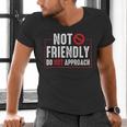Not Friendly Do Not Approach Witty Introvert Tee Men's V-Neck T-Shirt