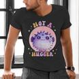 Not a Hugger Cute Pufferfish Autism Awareness Introverts Men's V-Neck T-Shirt
