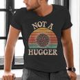 Not A Hugger Retro Sea Urchin Sarcastic Introvert Men's V-Neck T-Shirt