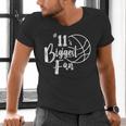 Number 11's Biggest Fan Shirt Basketball Player Mom Dad Men's V-Neck T-Shirt