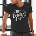Number 15's Biggest Fan Shirt Basketball Player Mom Dad Men's V-Neck T-Shirt