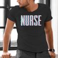 Nurse Glitch Aesthetic Graduation Nurse Glitch Graphic Art Men's V-Neck T-Shirt