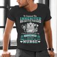 Nursing School Graduation Inherited RN LPN Nurse Grad 2021 Men's V-Neck T-Shirt