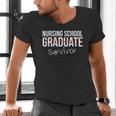 Nursing School Survivor Graduation T-Shirt Men's V-Neck T-Shirt