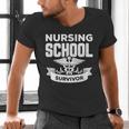 Nursing School Survivor Senior Nurse Graduation TShirt Men's V-Neck T-Shirt