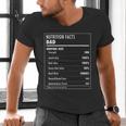 Nutrition Facts Dad Father's Day Shirt For Men Dad Men's V-Neck T-Shirt