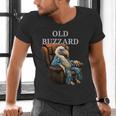Old Buzzard Bird Old Man Grandpa Recliner Dads Joke Men's V-Neck T-Shirt