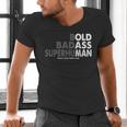 Old Man Saying Gag Dad Husband Birthday Fathers Day Men's V-Neck T-Shirt