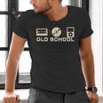 Old School Music Evolution Tape CD Retro Nostalgia Men's V-Neck T-Shirt Old School Music Evolution Tape CD Retro Nostalgia Men's V-Neck T-Shirt