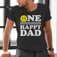 One Happy Dude Dad 1st Birthday Family Matching Men's V-Neck T-Shirt