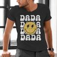 One Happy Family Birthday Matching Apparel Dada One Happy Dude Birthday Theme Family Matching Adult Child Short Sleeve Crew Neck Classic Fit Polyester 50 Cotton 50 Men's V-Neck T-Shirt