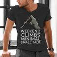 Outdoor Introvert Vibes Weekend Climber Men's V-Neck T-Shirt Outdoor Introvert Vibes Weekend Climber Men's V-Neck T-Shirt