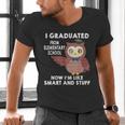 Owl Elementary Graduation Shirt-6th Grade Graduation Men's V-Neck T-Shirt