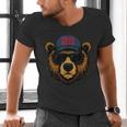 Papa Bear Father's Day Great Dad Joke Men's V-Neck T-Shirt