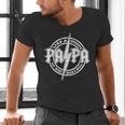 Papa Like A Grandpa Fathers Day Rocker Dad Rock Music Men Men's V-Neck T-Shirt