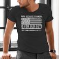 Papa Because Grandpa Is For Old Guys Dad Father Saying Men's V-Neck T-Shirt