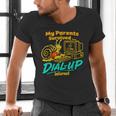 My Parents Survived Dial Up Internet Nostalgia 90s Men's V-Neck T-Shirt My Parents Survived Dial Up Internet Nostalgia 90s Men's V-Neck T-Shirt