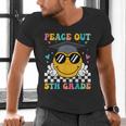 Peace Out 5th Grade Graduation Last Day Of School Men's V-Neck T-Shirt