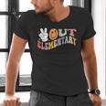 Peace Out Elementary Graduation Graduate Class Of 2025 Men's V-Neck T-Shirt