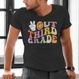 Peace Out Third 3rd Grade Graduation Graduate Class Of 2025 Men's V-Neck T-Shirt