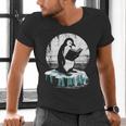 Penguin Reading A Book Vintage Graphic Bookworm Lover Men's V-Neck T-Shirt Penguin Reading A Book Vintage Graphic Bookworm Lover Men's V-Neck T-Shirt