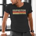 Personal Christmas Retro Vintage Graduation Inspector Job Title Profession Birthday Worker Idea Men's V-Neck T-Shirt