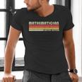 Personal Christmas Retro Vintage Graduation Mathematician Job Title Profession Birthday Worker Men's V-Neck T-Shirt