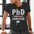 PhD Candidate Survivor PhD Graduation Men's V-Neck T-Shirt