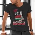 PhD PhD Graduation Gifts PhD Survivor T-Shirt Men's V-Neck T-Shirt