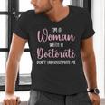 PhD Graduation Woman With A Doctorate Degree Men's V-Neck T-Shirt