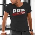 PHD Nailed It Graduation Doctorate Graduate Men's V-Neck T-Shirt
